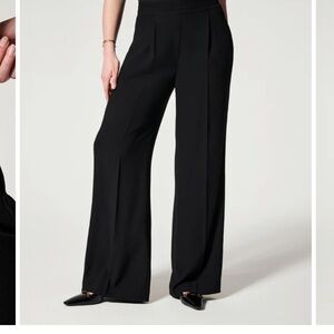 NWT SPANX Carefree Crepe Pleated Trouser size Large